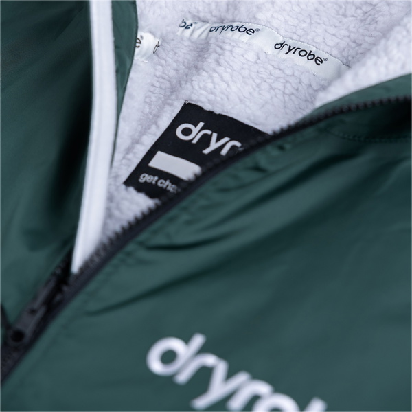 2026 Dryrobe Advance Roupão De Troca De Roupa De Manga Comprida DALSV3 - Dark Green / Nimbus Cloud